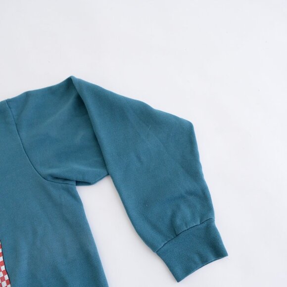 Vintage Blair Teal Apple Orchard Festive Harvest Crewneck Sweater L - Picture 5 of 12